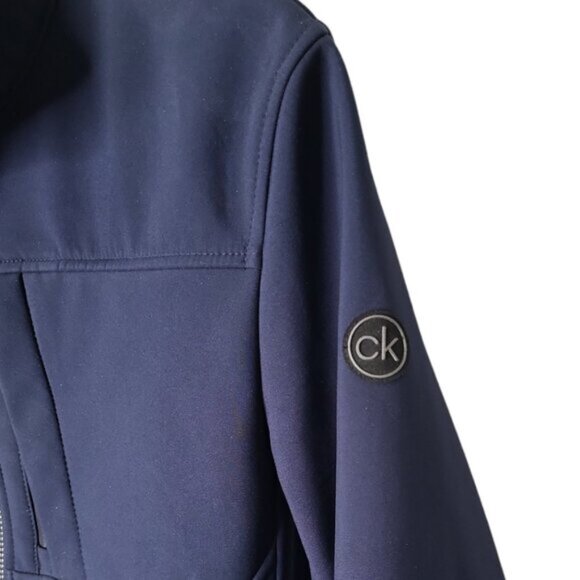 Calvin Klein Men's Jacket Size S Blue Water Resistant 4-Way Stretch Full Zip - Picture 4 of 7